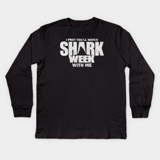 shark lover Kids Long Sleeve T-Shirt